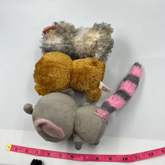TY Beanie Boo Big Eyes Plush Bella Creeper Scrappy Yoohoo Lemur 7 Inch Lot 4 - Picture 3 of 9